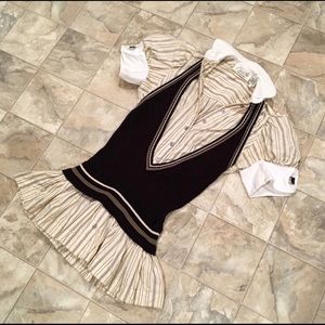 Byron Lars Anthropologie beauty mark top